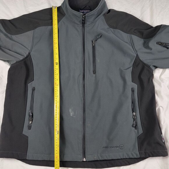 Free Country Mens 3XL Black Gray Full Zip Jacket Winter Warm Casual Outdoors - Picture 12 of 13
